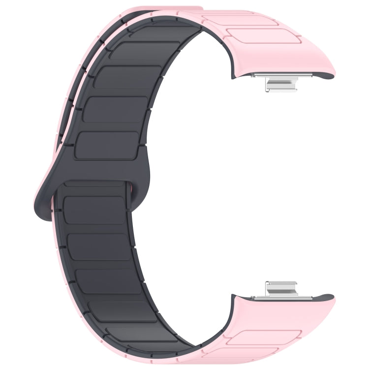 For Xiaomi Band 10 Pro / 9 Pro / Redmi Watch 6 Dual Color Strong Magnetic Buckle Silicone Watch Band