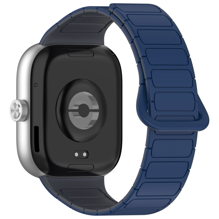 For Xiaomi Band 10 Pro / 9 Pro / Redmi Watch 6 Dual Color Strong Magnetic Buckle Silicone Watch Band