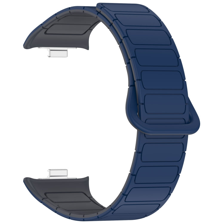 For Xiaomi Band 10 Pro / 9 Pro / Redmi Watch 6 Dual Color Strong Magnetic Buckle Silicone Watch Band