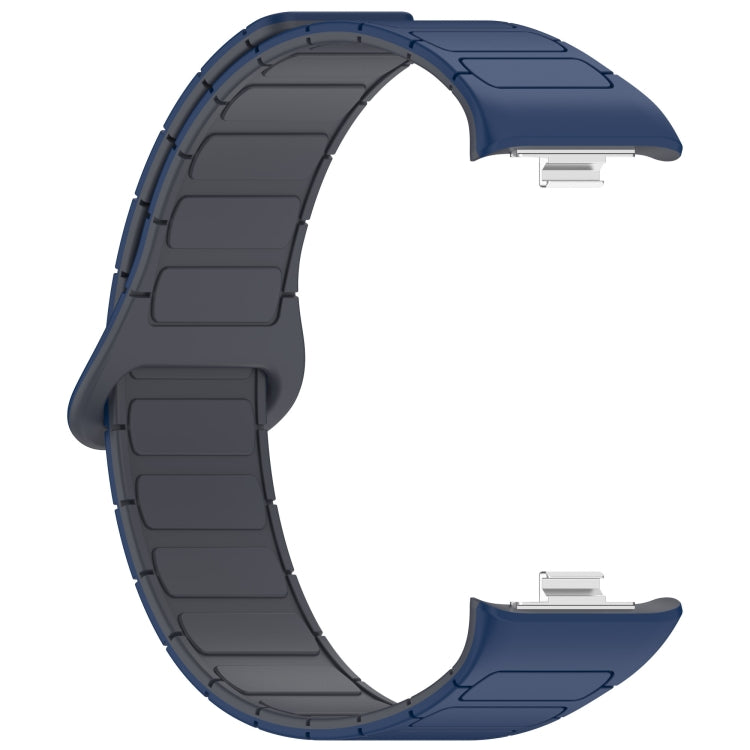 For Xiaomi Band 10 Pro / 9 Pro / Redmi Watch 6 Dual Color Strong Magnetic Buckle Silicone Watch Band