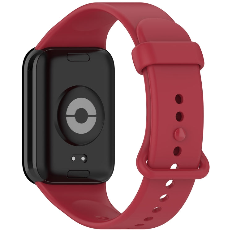 For Xiaomi Band  10 Pro / Redmi Watch 6 / 5 Color Buckle Pure Color Silicone Watch Band