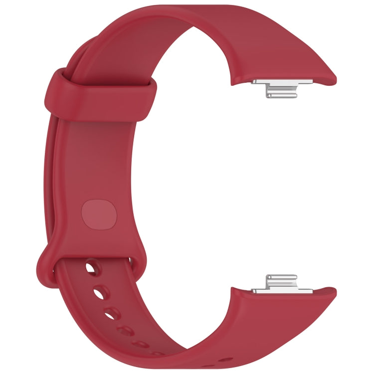 For Xiaomi Band  10 Pro / Redmi Watch 6 / 5 Color Buckle Pure Color Silicone Watch Band