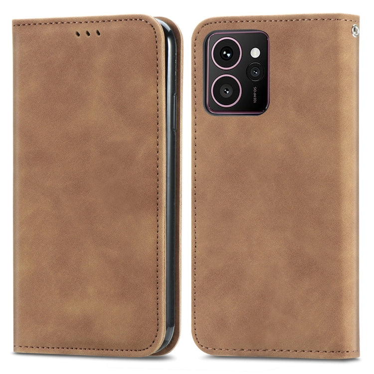 For HMD Skyline Retro Skin Feel Magnetic Flip Leather Phone Case
