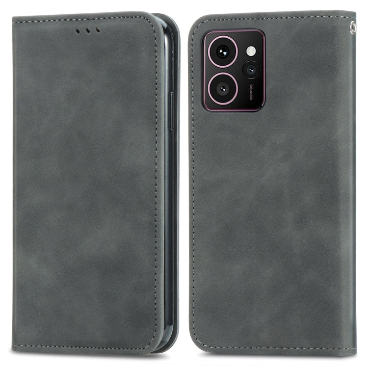 For HMD Skyline Retro Skin Feel Magnetic Flip Leather Phone Case