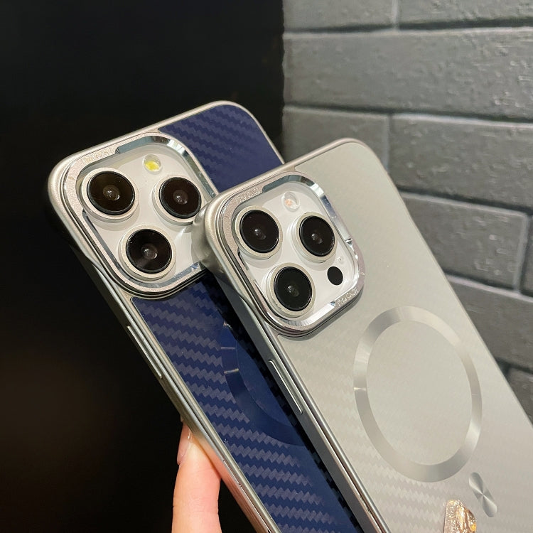 For iPhone 12 Pro Max AG Carbon Fiber Frameless MagSafe Phone Case
