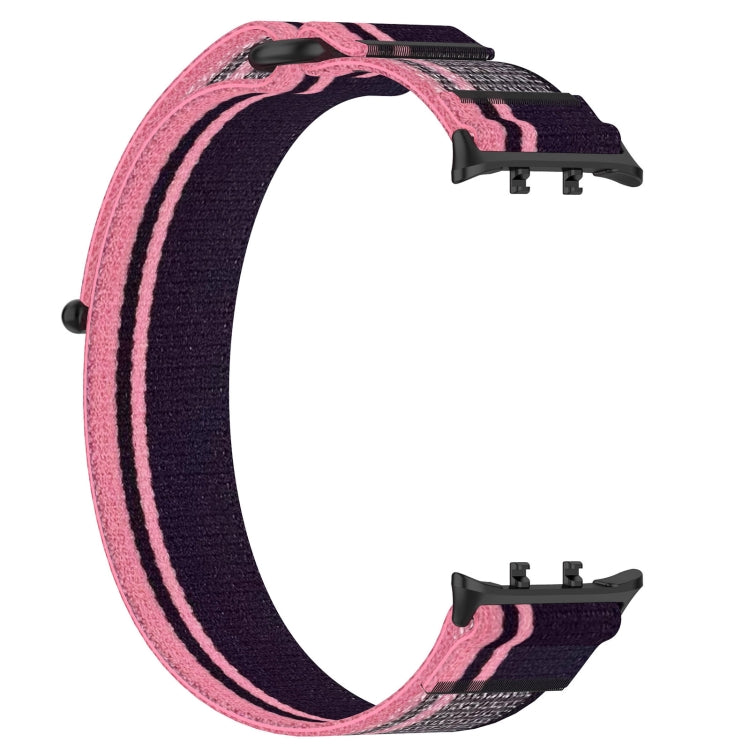 For Honor Watch 5 Nylon Woven Hook and Loop Fastener Watch Band