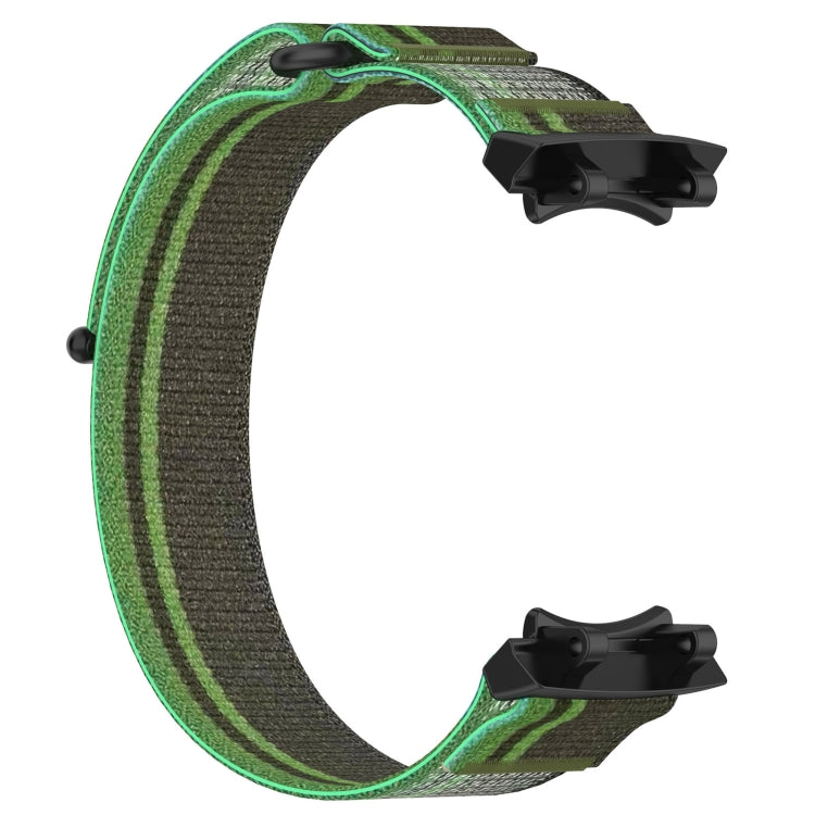 For Amazfit T-Rex 3 Two Tone Nylon Hook and Loop Fastener Watch Band