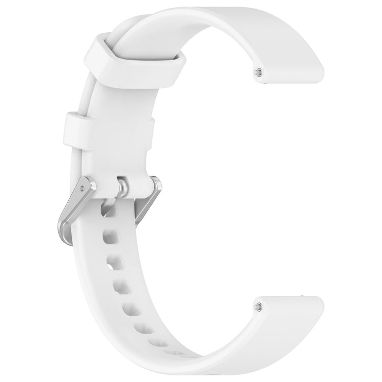 For Garmin Lily 2 Active Quick Release Silver Buckle Silicone Watch Band Wristband