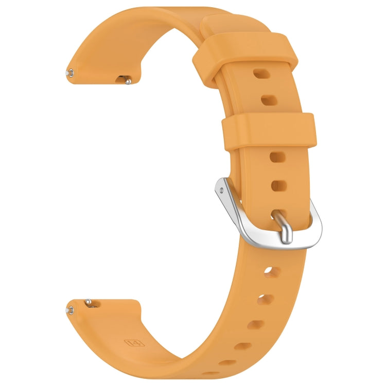 For Garmin Lily 2 Active Quick Release Silver Buckle Silicone Watch Band Wristband