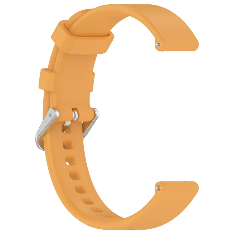 For Garmin Lily 2 Active Quick Release Silver Buckle Silicone Watch Band Wristband