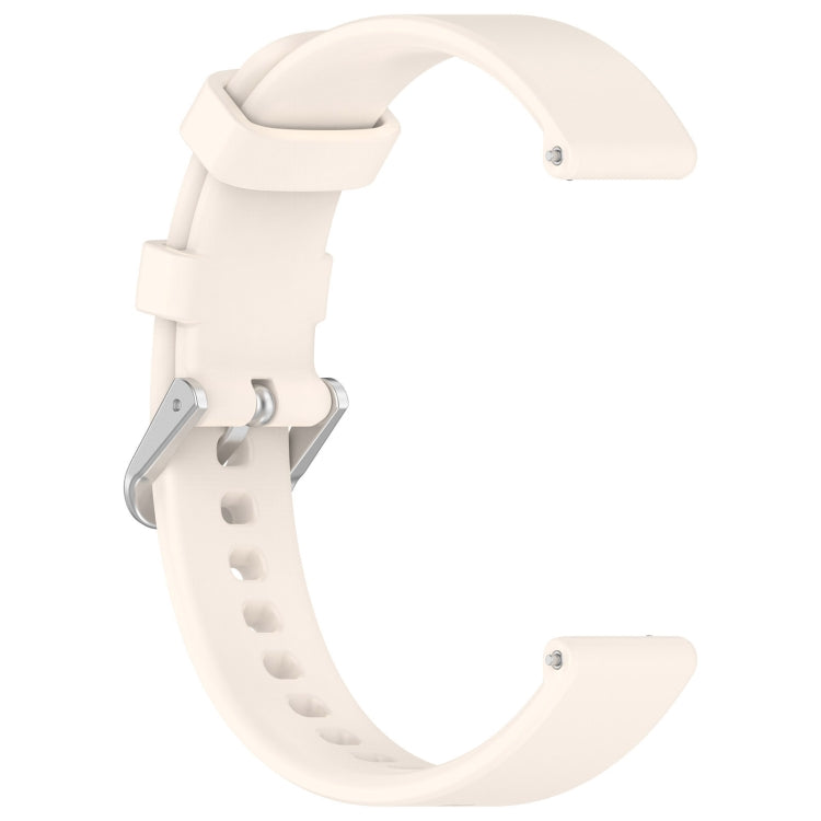 For Garmin Lily 2 Active Quick Release Silver Buckle Silicone Watch Band Wristband