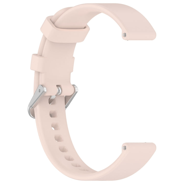 For Garmin Lily 2 Active Quick Release Silver Buckle Silicone Watch Band Wristband