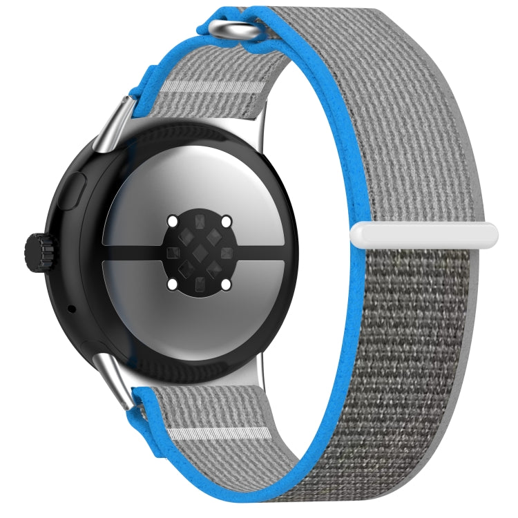 For Google Pixel Watch 4 / 3 / 2 / 1 41mm Nylon Woven Hook and Loop Fastener Watch Band