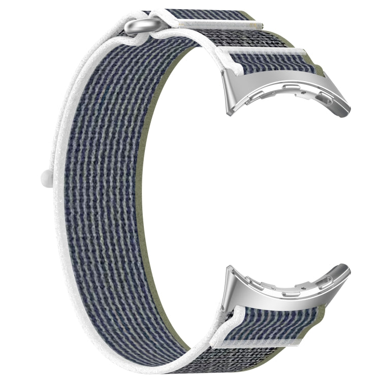 For Google Pixel Watch 4 / Watch 3 45mm Nylon Woven Hook and Loop Fastener Watch Band