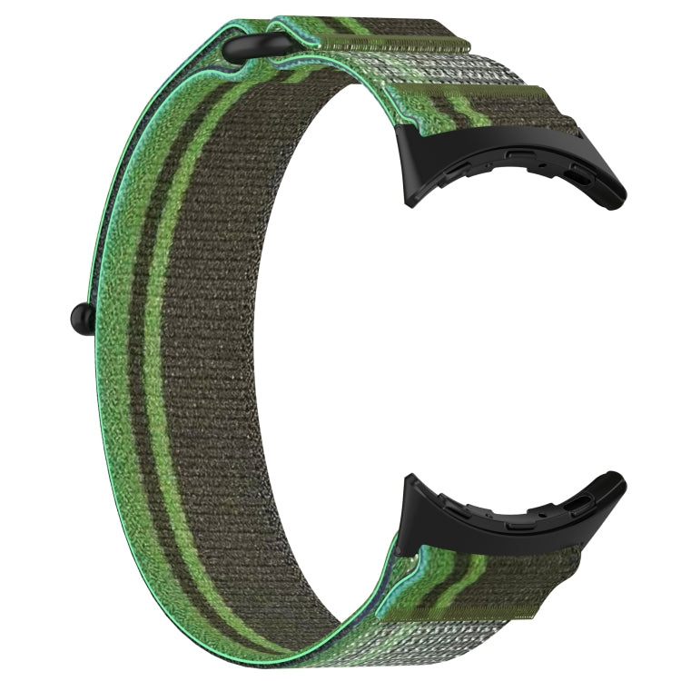 For Google Pixel Watch 4 / Watch 3 45mm Nylon Woven Hook and Loop Fastener Watch Band