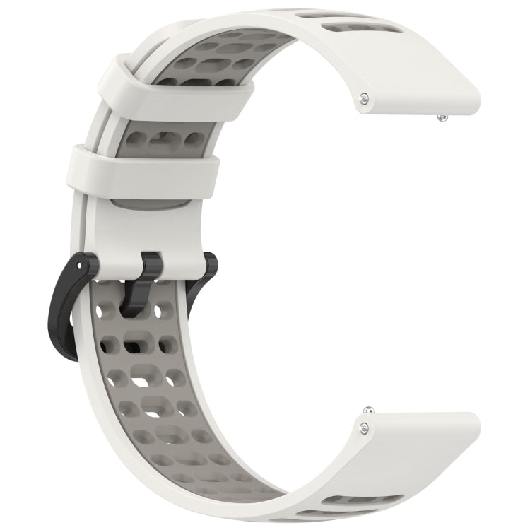 For Keep Watch Pilot 1 Two Color Holes Style Quick Release Silicone Watch Band