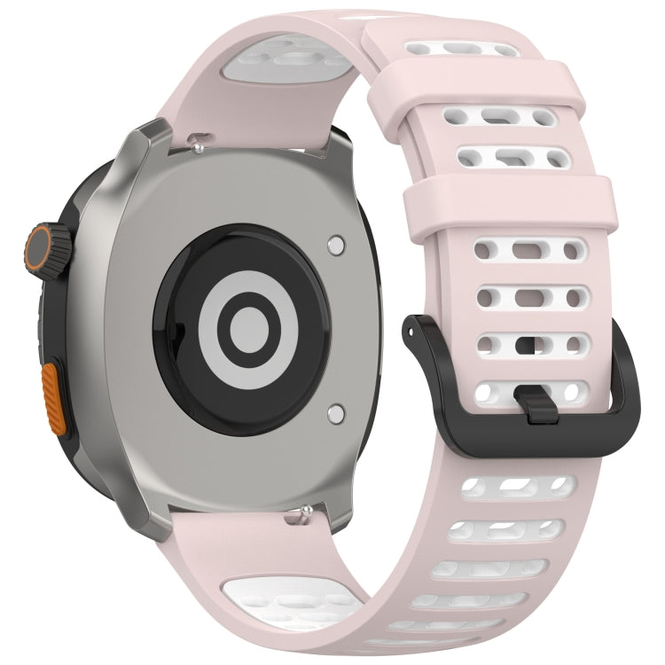 For Keep Watch Pilot 1 Two Color Holes Style Quick Release Silicone Watch Band
