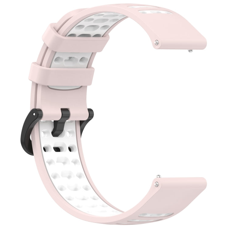 For Keep Watch Pilot 1 Two Color Holes Style Quick Release Silicone Watch Band