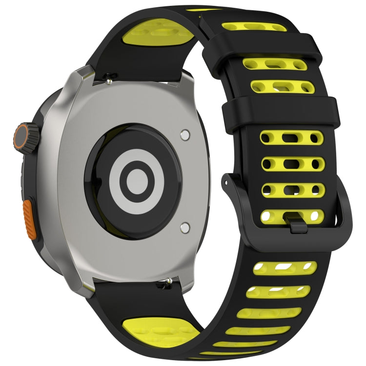 For Keep Watch Pilot 1 Two Color Holes Style Quick Release Silicone Watch Band