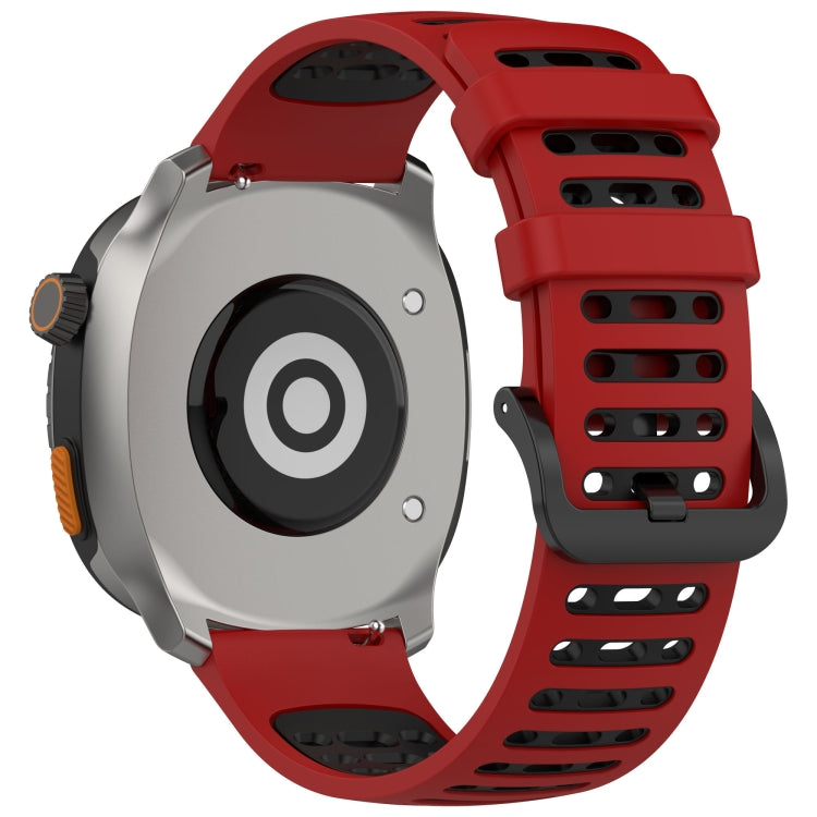For Keep Watch Pilot 1 Two Color Holes Style Quick Release Silicone Watch Band