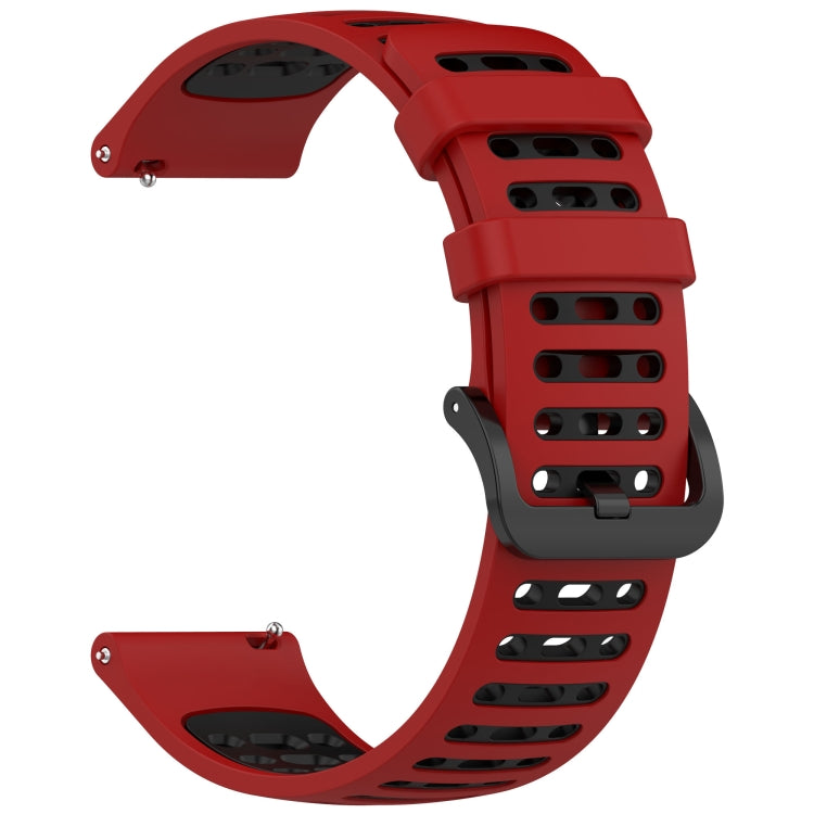 For Keep Watch Pilot 1 Two Color Holes Style Quick Release Silicone Watch Band