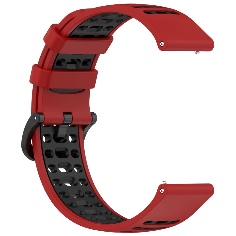 For Keep Watch Pilot 1 Two Color Holes Style Quick Release Silicone Watch Band