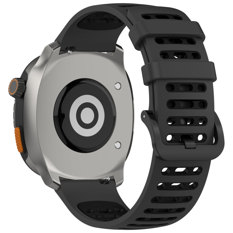 For Keep Watch Pilot 1 Two Color Holes Style Quick Release Silicone Watch Band