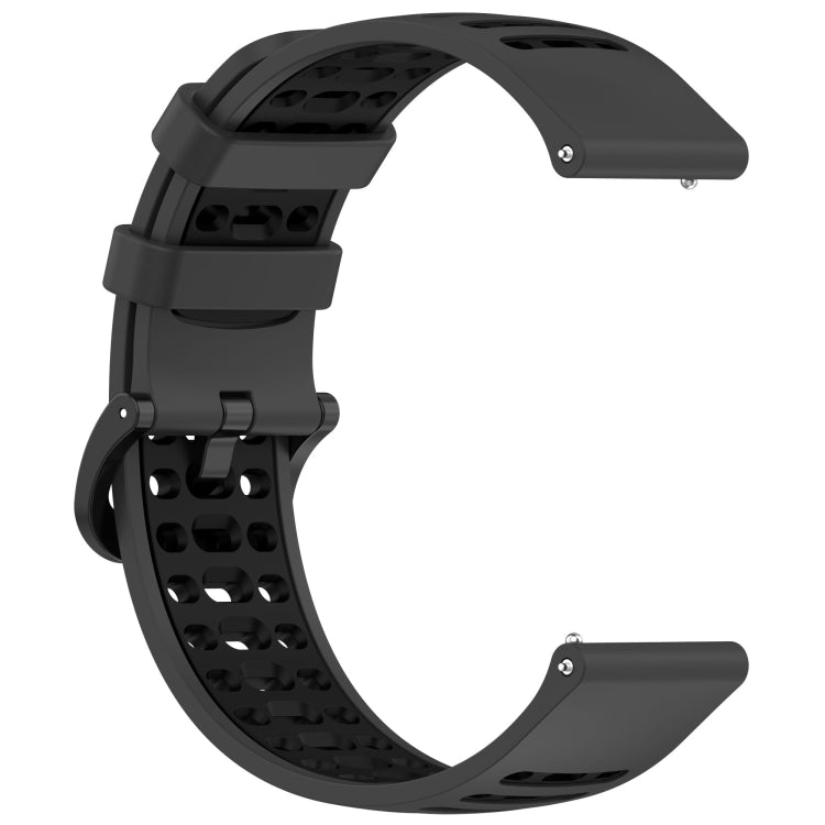 For Keep Watch Pilot 1 Two Color Holes Style Quick Release Silicone Watch Band