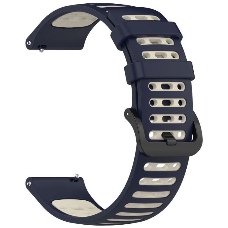 For Keep Watch Pilot 1 Two Color Holes Style Quick Release Silicone Watch Band