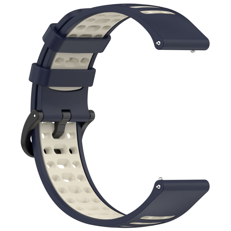 For Keep Watch Pilot 1 Two Color Holes Style Quick Release Silicone Watch Band