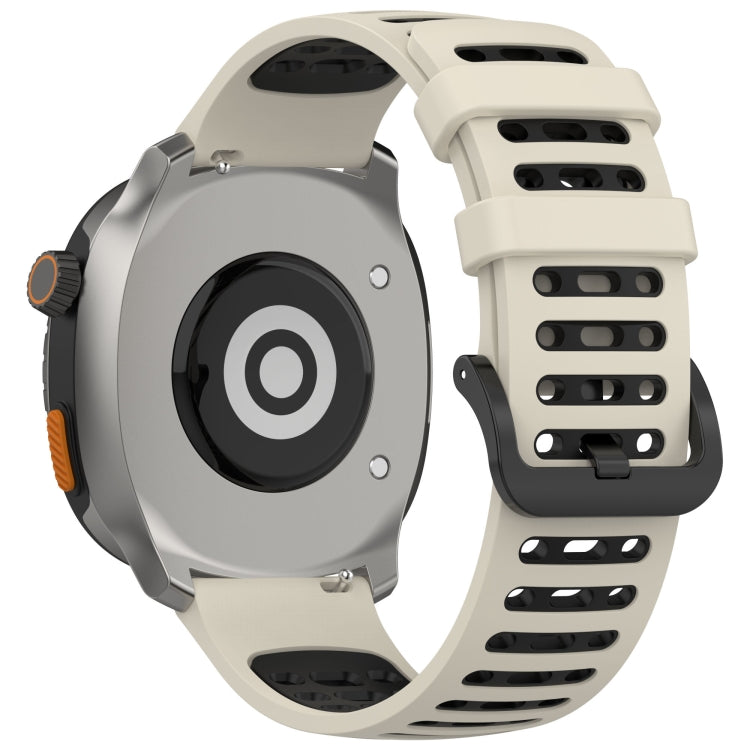 For Keep Watch Pilot 1 Two Color Holes Style Quick Release Silicone Watch Band