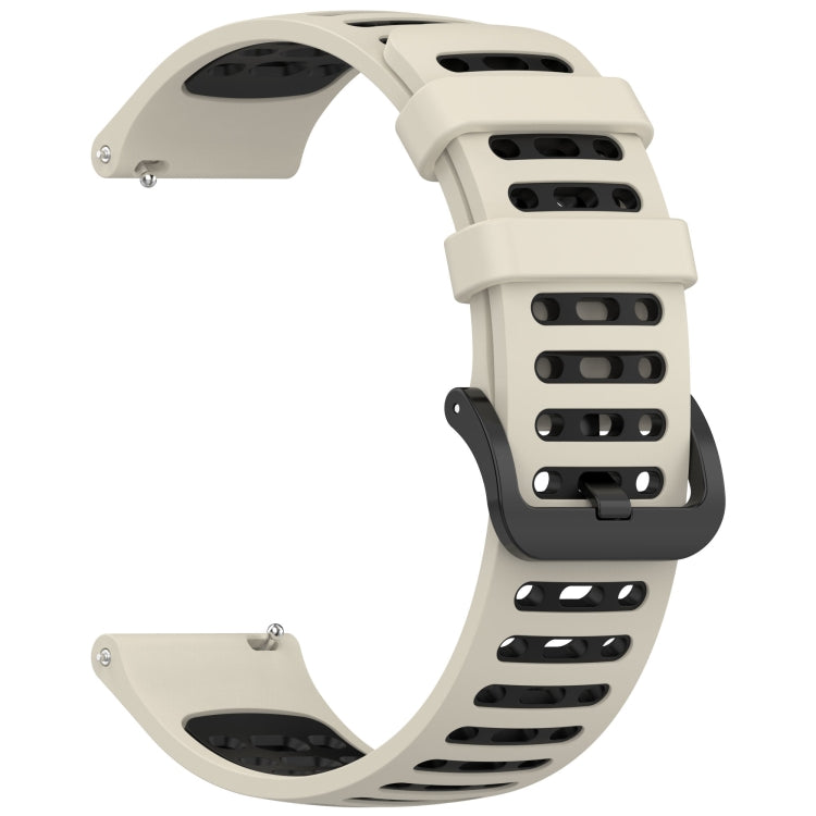 For Keep Watch Pilot 1 Two Color Holes Style Quick Release Silicone Watch Band