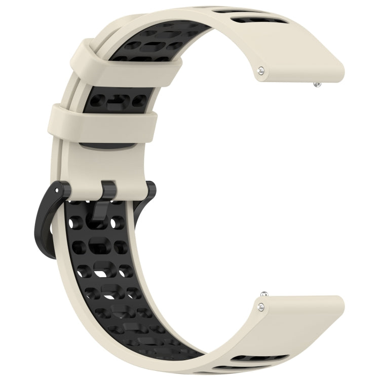 For Keep Watch Pilot 1 Two Color Holes Style Quick Release Silicone Watch Band