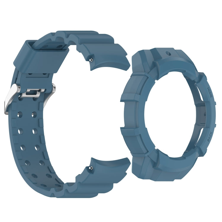 For Samsung Galaxy Watch 7 40mm Armor Silicone Watch Band with Watch Case Set