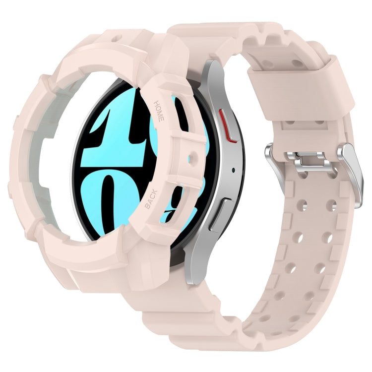 For Samsung Galaxy Watch 7 40mm Armor Silicone Watch Band with Watch Case Set
