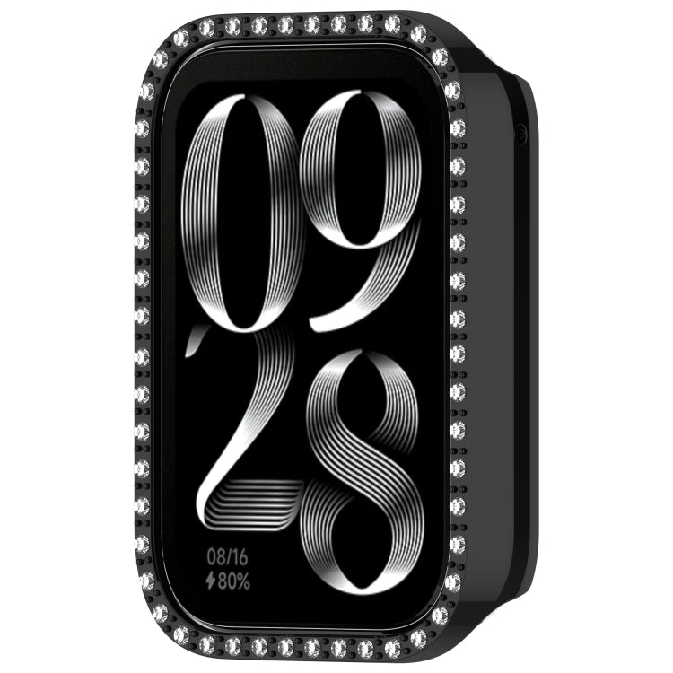 For Xiaomi Smart Band 9 Pro Diamond PC Half Coverage Watch Protective Case