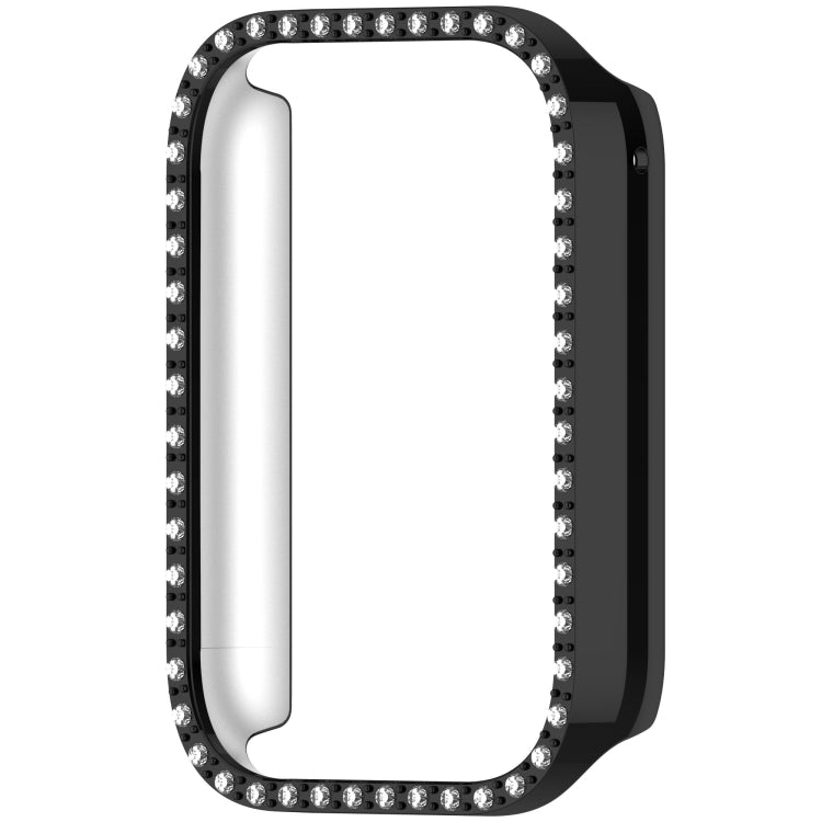 For Xiaomi Smart Band 9 Pro Diamond PC Half Coverage Watch Protective Case