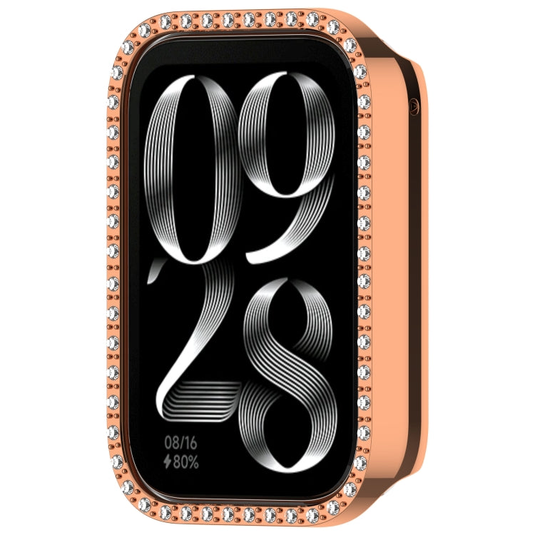 For Xiaomi Smart Band 9 Pro Diamond PC Half Coverage Watch Protective Case