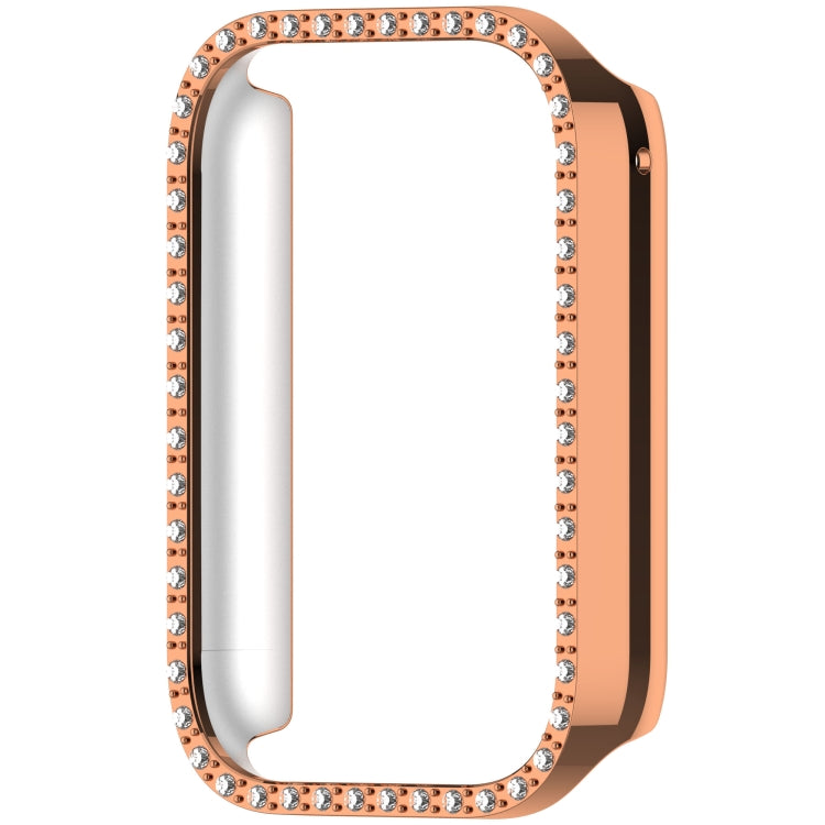 For Xiaomi Smart Band 9 Pro Diamond PC Half Coverage Watch Protective Case