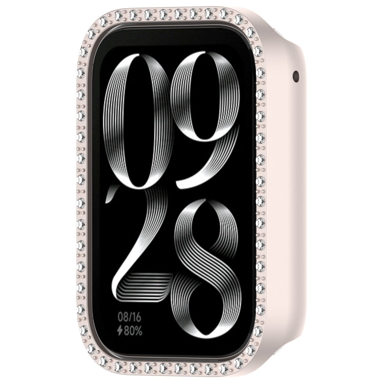 For Xiaomi Smart Band 9 Pro Diamond PC Half Coverage Watch Protective Case