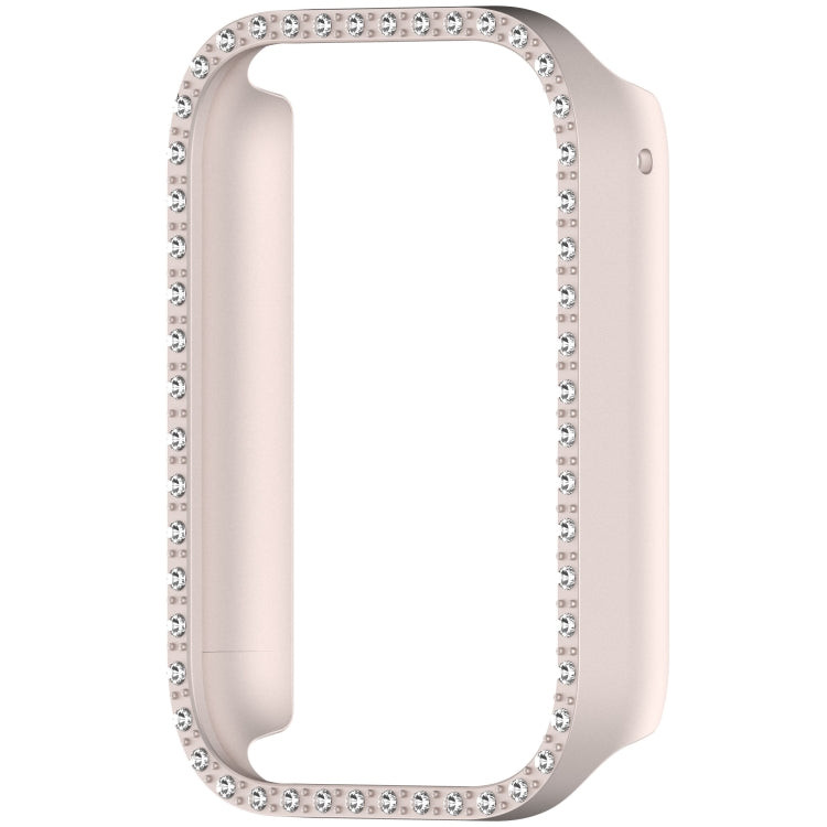 For Xiaomi Smart Band 9 Pro Diamond PC Half Coverage Watch Protective Case