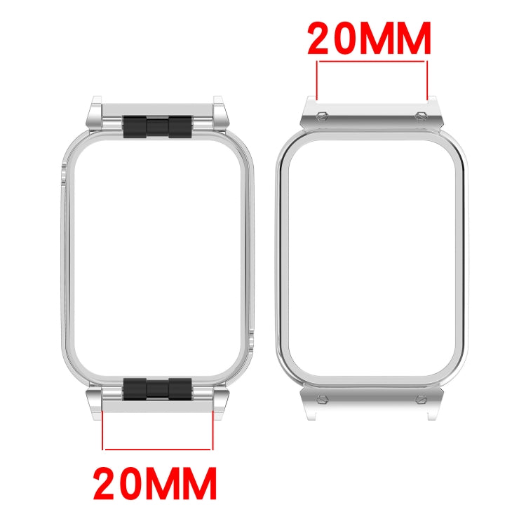 For Xiaomi Smart Band 9 Pro Metal Frame Watch Protective Case