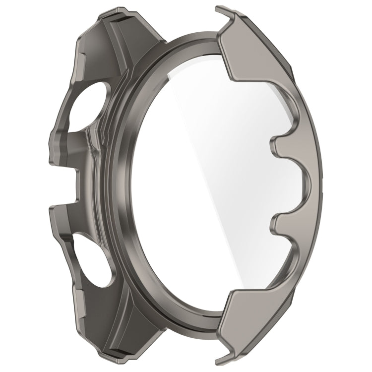 For Garmin Fenix 8 MIP 47mm Solar Scale Tempered Film Integrated PC Watch Case