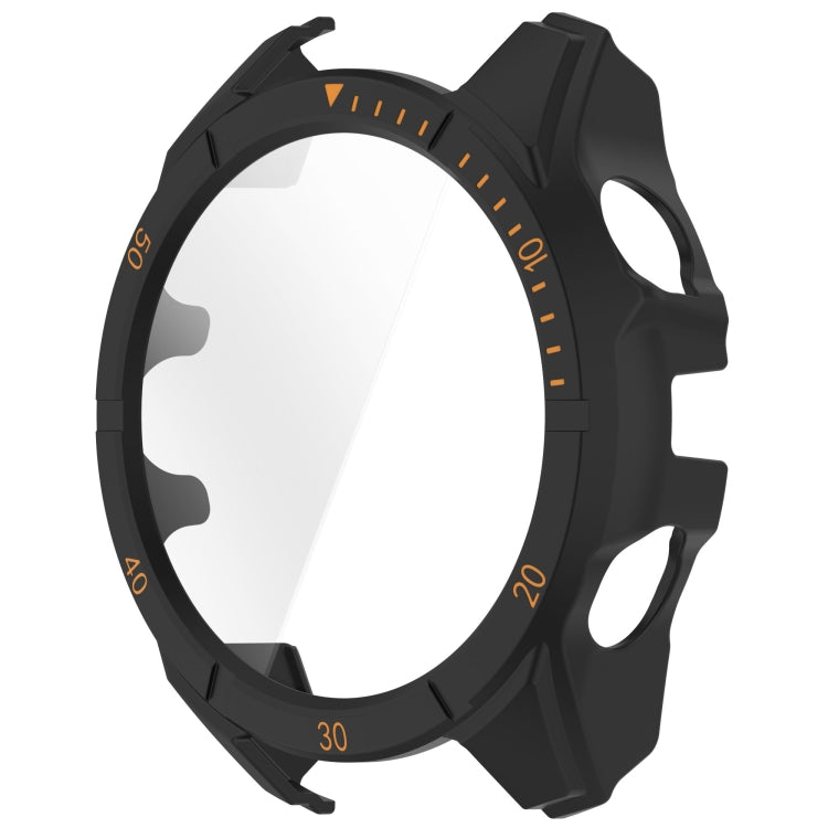 For Garmin Fenix 8 MIP 51mm Solar Scale Tempered Film Integrated PC Watch Case