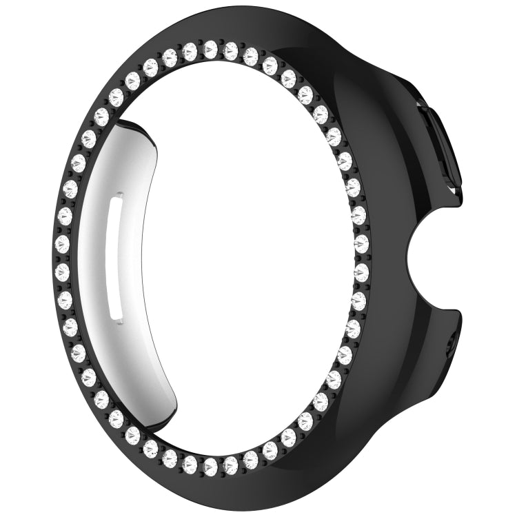 For Google Pixel Watch Diamond Electroplated PC Half Coverage Watch Protective Case