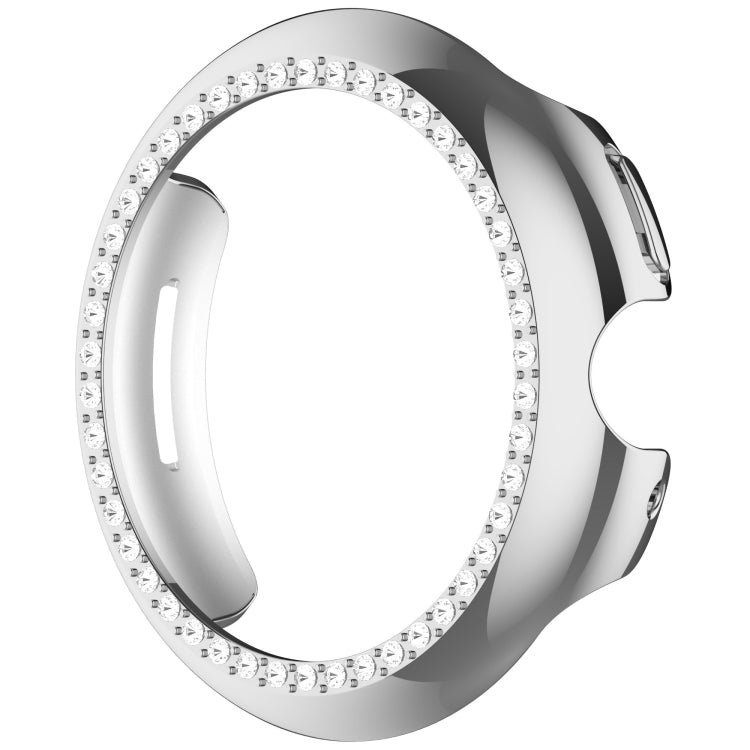 For Google Pixel Watch Diamond Electroplated PC Half Coverage Watch Protective Case