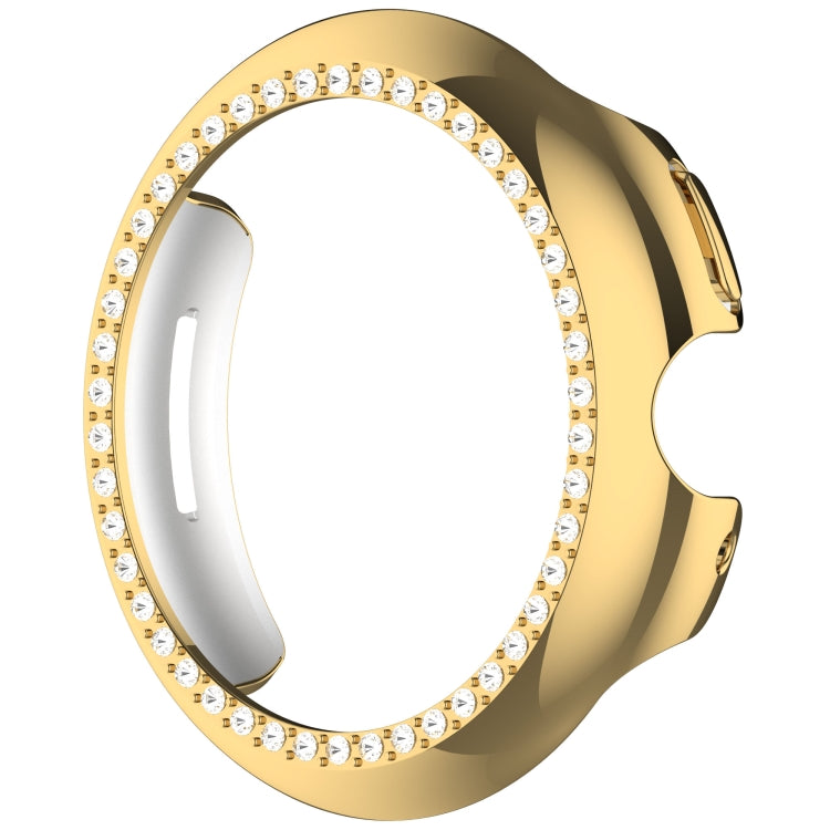 For Google Pixel Watch 3 45mm Diamond Electroplated PC Half Coverage Watch Protective Case