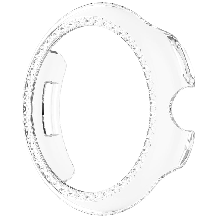 For Google Pixel Watch 3 45mm Diamond Electroplated PC Half Coverage Watch Protective Case