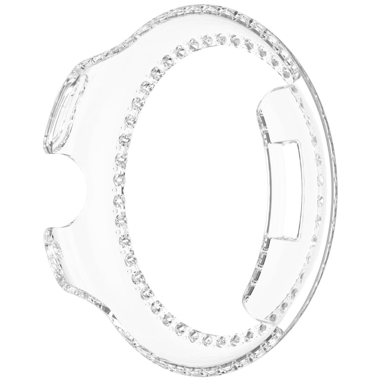For Google Pixel Watch 3 45mm Diamond Electroplated PC Half Coverage Watch Protective Case