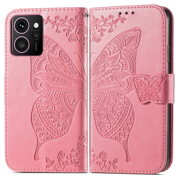 For HMD Skyline Butterfly Love Flower Embossed Leather Phone Case
